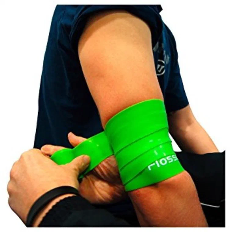 Tissue flossing compression band therapy